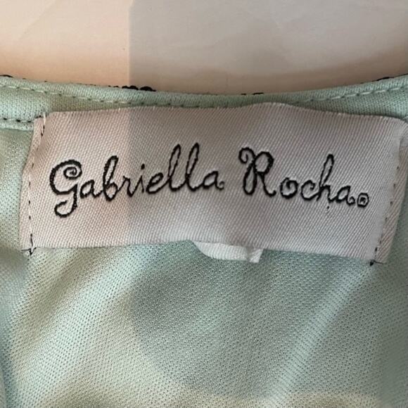 Gabrielle Rocha Teal Black Lace & Tulle BalletCore Party Dress NWOT Size 11 - Picture 8 of 12